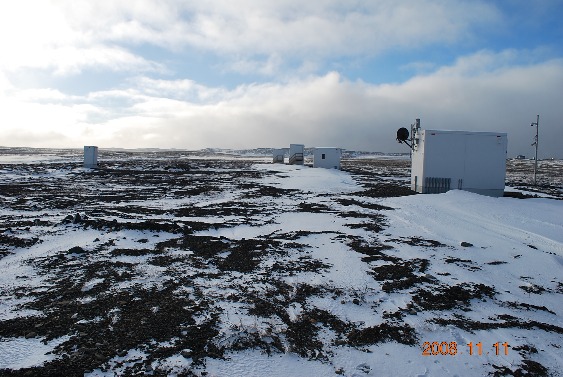 Photo de l'observatoire magnétique Sanikiluaq